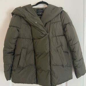 Lucky Brand Asymmetrical Mid Weight Puffer
